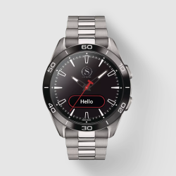 Montre connectée femme tactile – Bracelet acier inoxydable