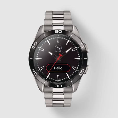 Montre connectée femme tactile – Bracelet acier inoxydable
