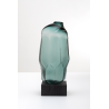 Vase en verre bleu 40 cm | Décoration intérieure élégante